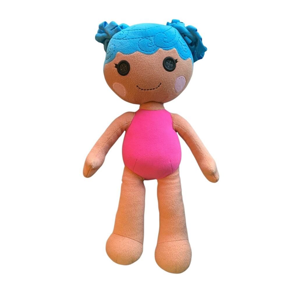 Build A Bear‎ Lalaloopsy Plush Doll Mittens Fluff N Stuff BAB Toy 21" Blue Hair